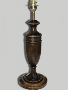 Small Mahogany Urn Lamp